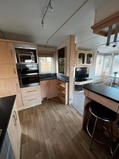 Large open plan fully equipped kitchen