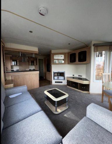 Large living area with pull out double sofa